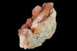 Natural, Red Quartz Crystal Cluster - Morocco #135693-1